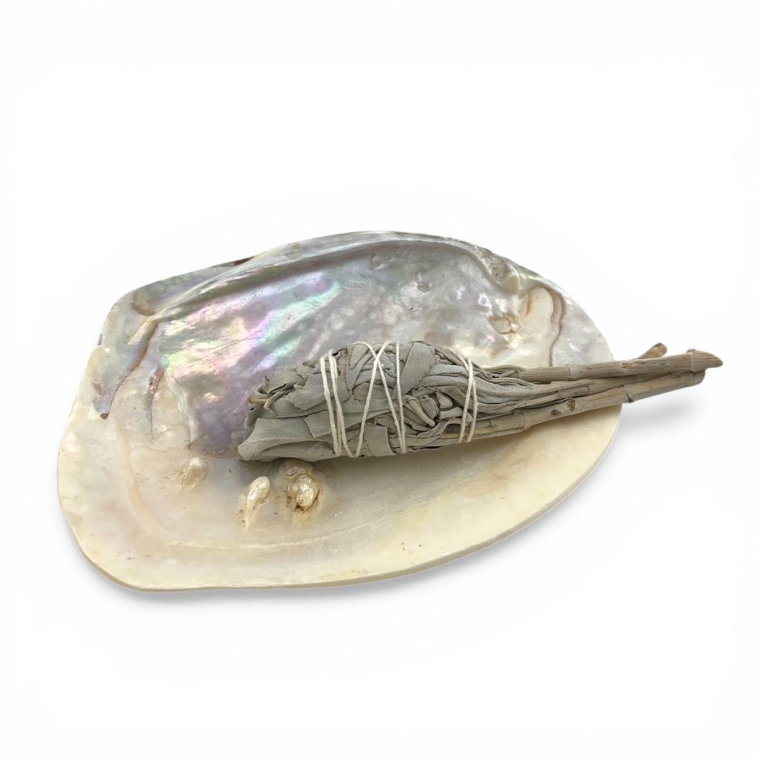 Smudge di Salvia Bianca con Conchiglia Madreperla