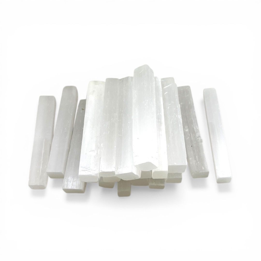 Bastoncini Semilevigati in Selenite da 10 cm