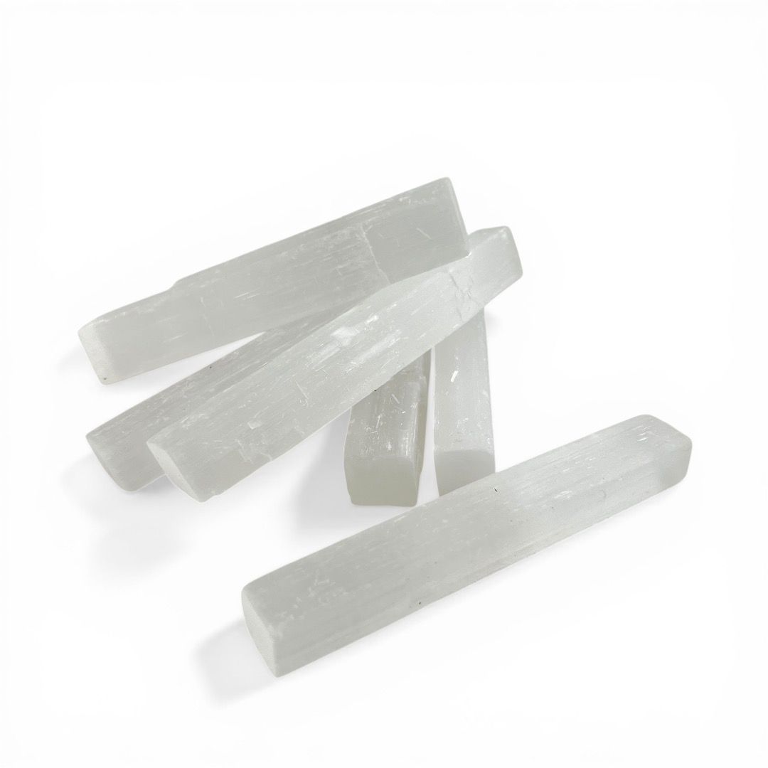 Bastoncini Semilevigati in Selenite da 10 cm