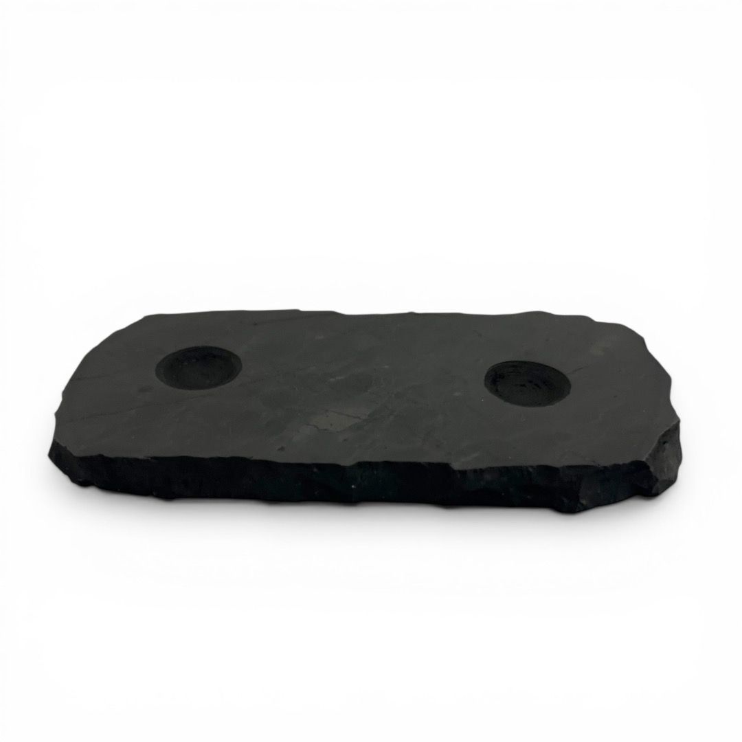 Doppio Piedistallo in Shungite