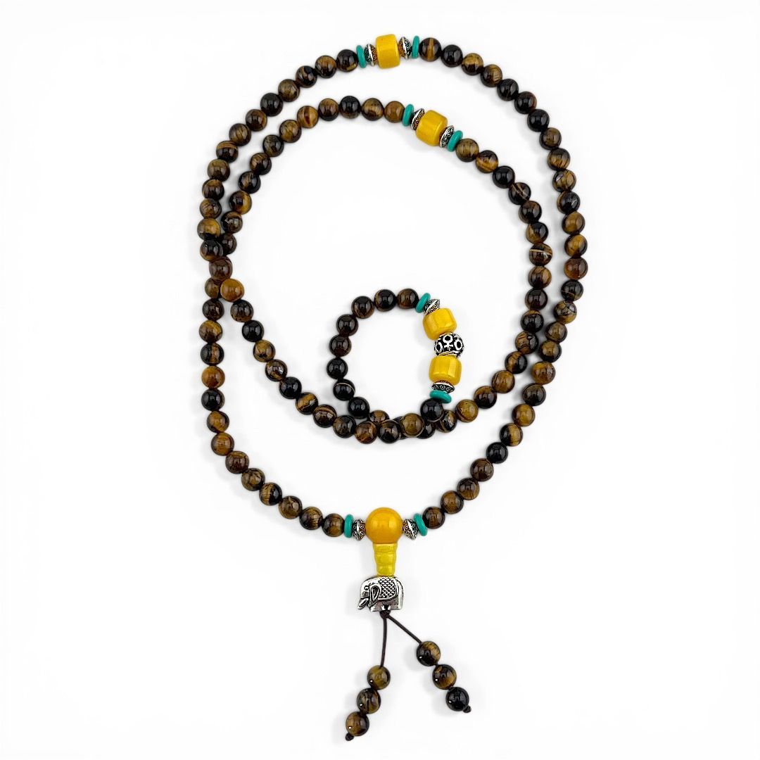 Mala in Pietre Semipreziose - Occhio di Tigre