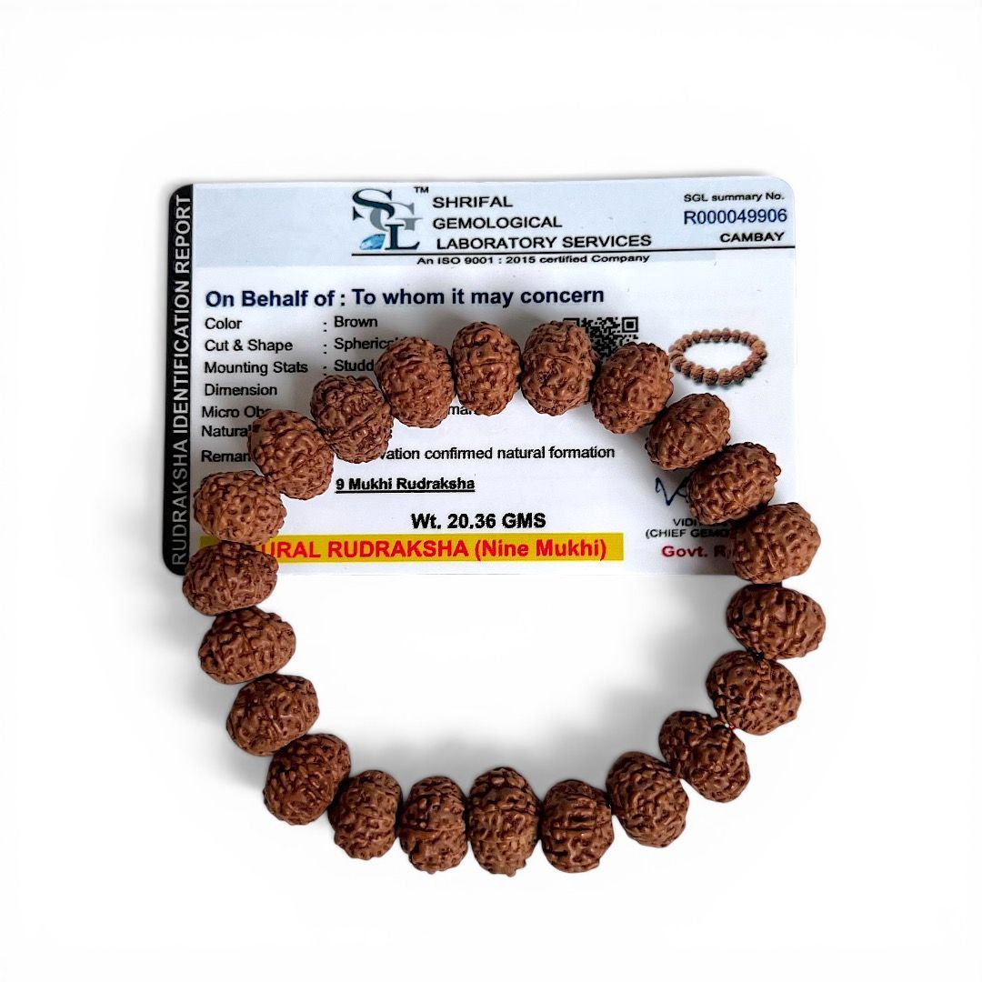Bracciale Rudraksha 9 Facce