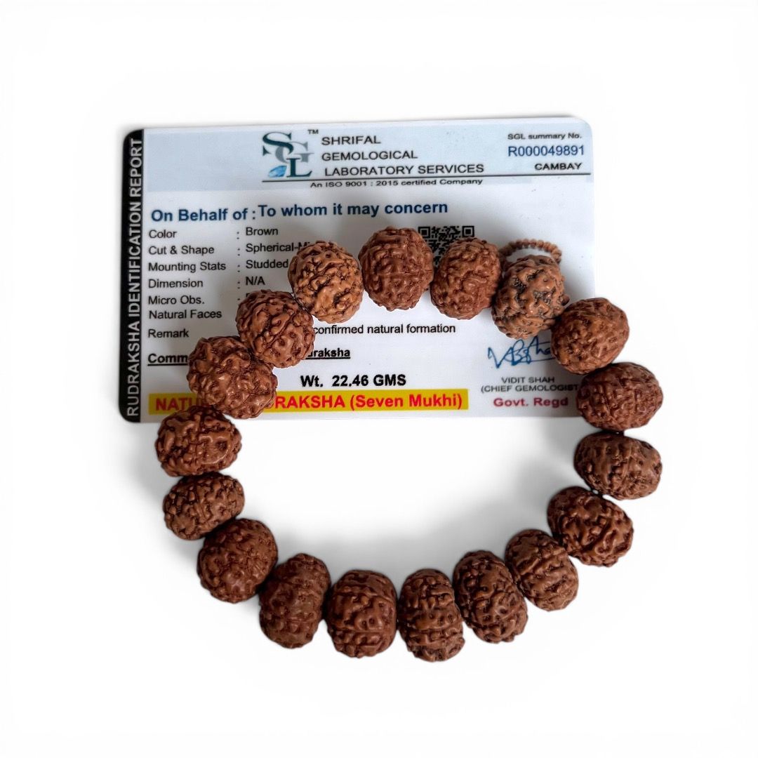 Bracciale Rudraksha 7 Facce