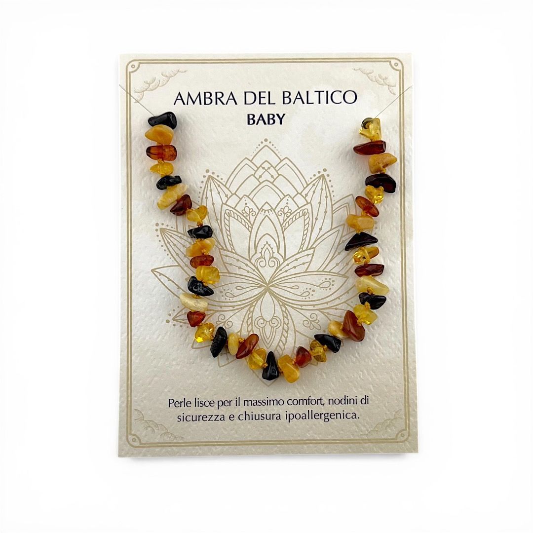 Collana Baby in Ambra - Colori Misti