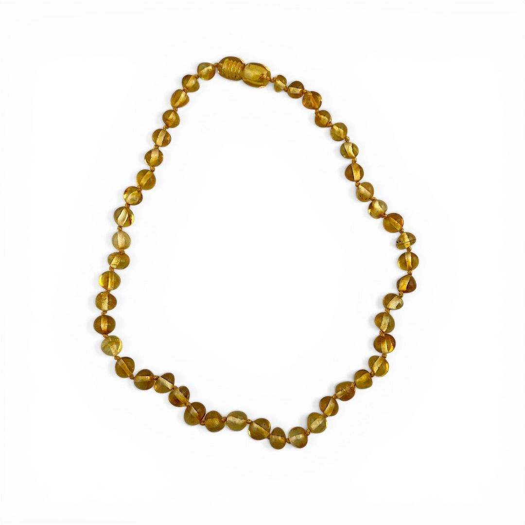 Collana Baby in Ambra - Sfere Trasparenti