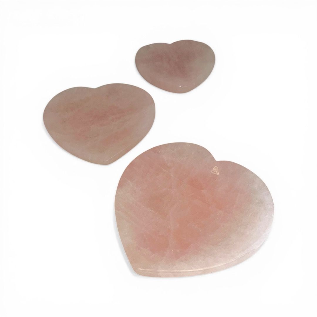 Portagioie Cuore in Quarzo Rosa