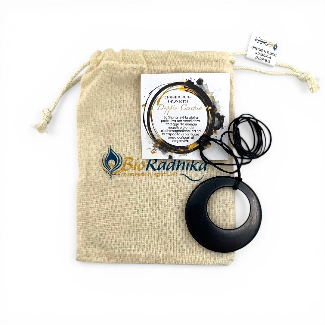 Pendente Shungite Doppio Cerchio