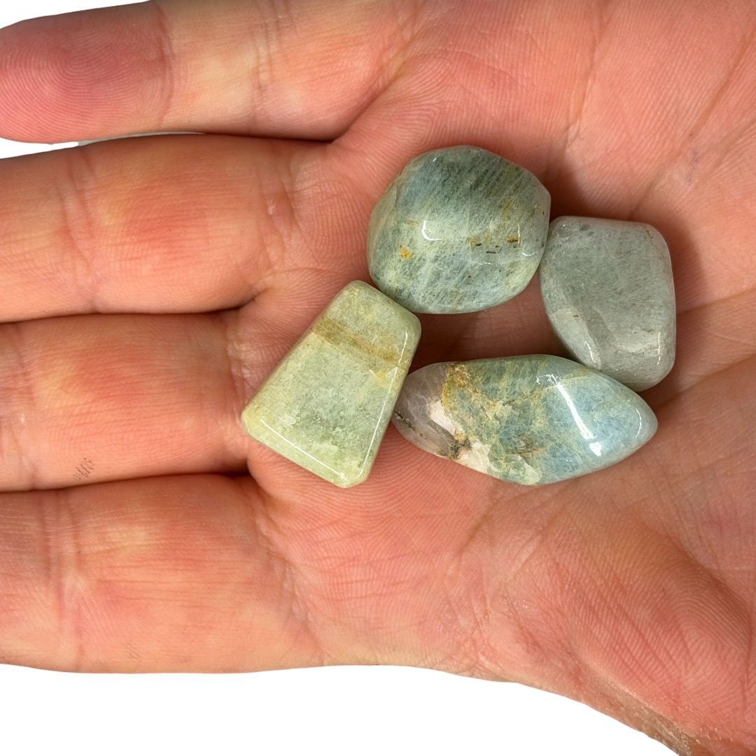 Pietra burattata Acquamarina