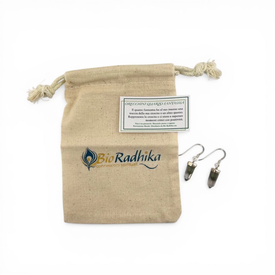 Orecchini in Quarzo Fantasma Laser