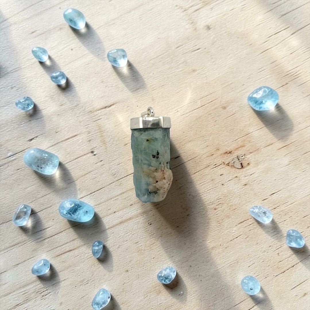 Pendente Acquamarina in Argento