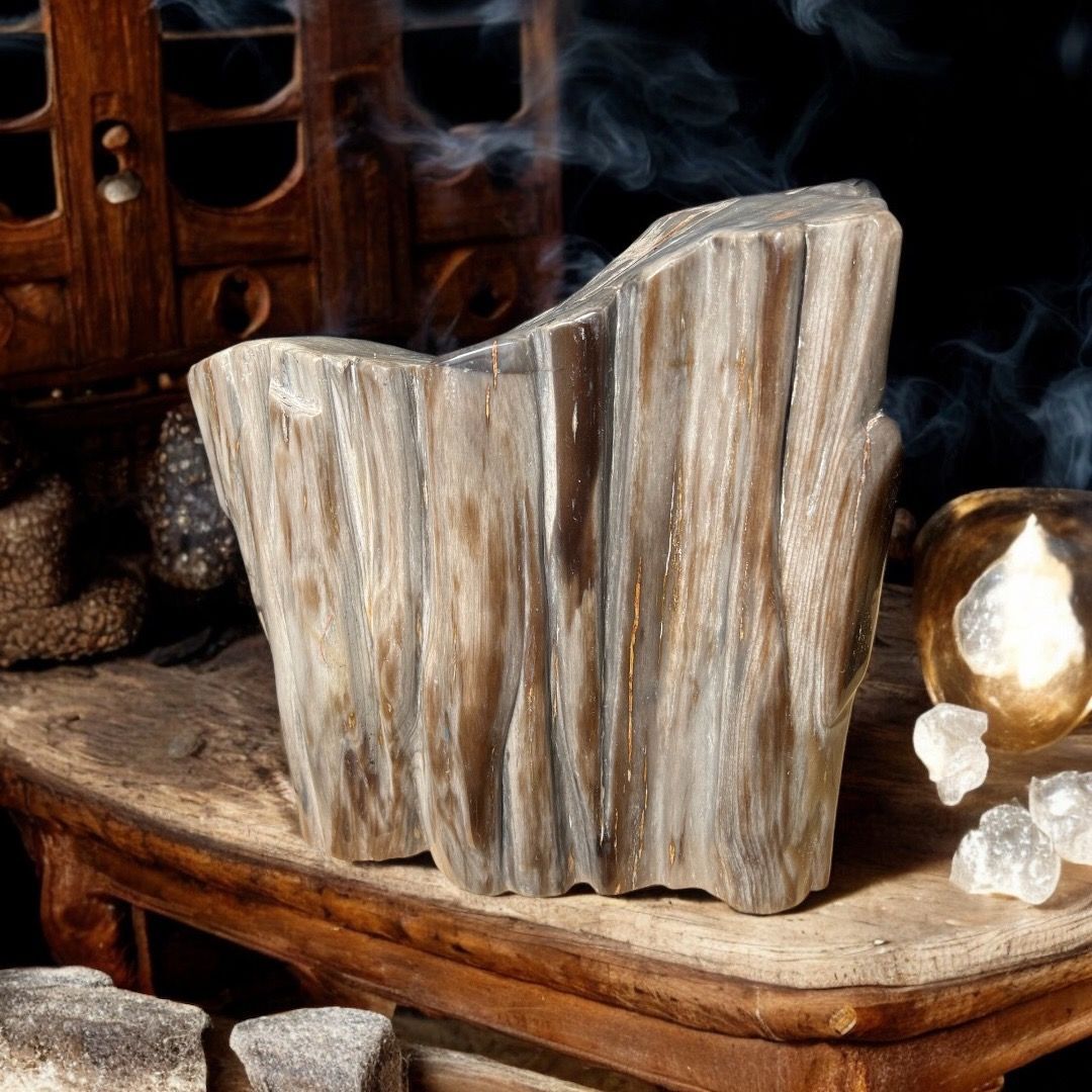 Tronco di Legno Fossile