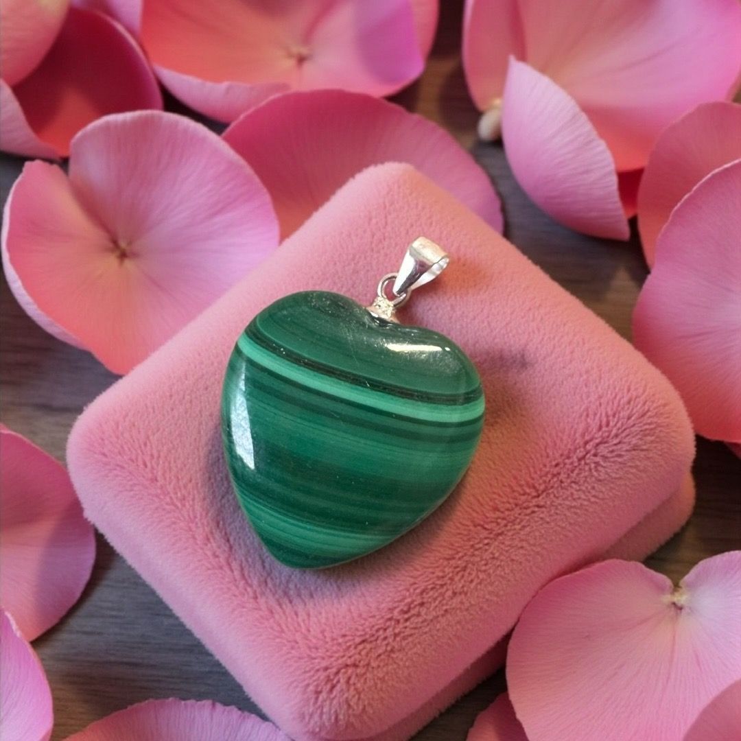Pendente Cuore Malachite