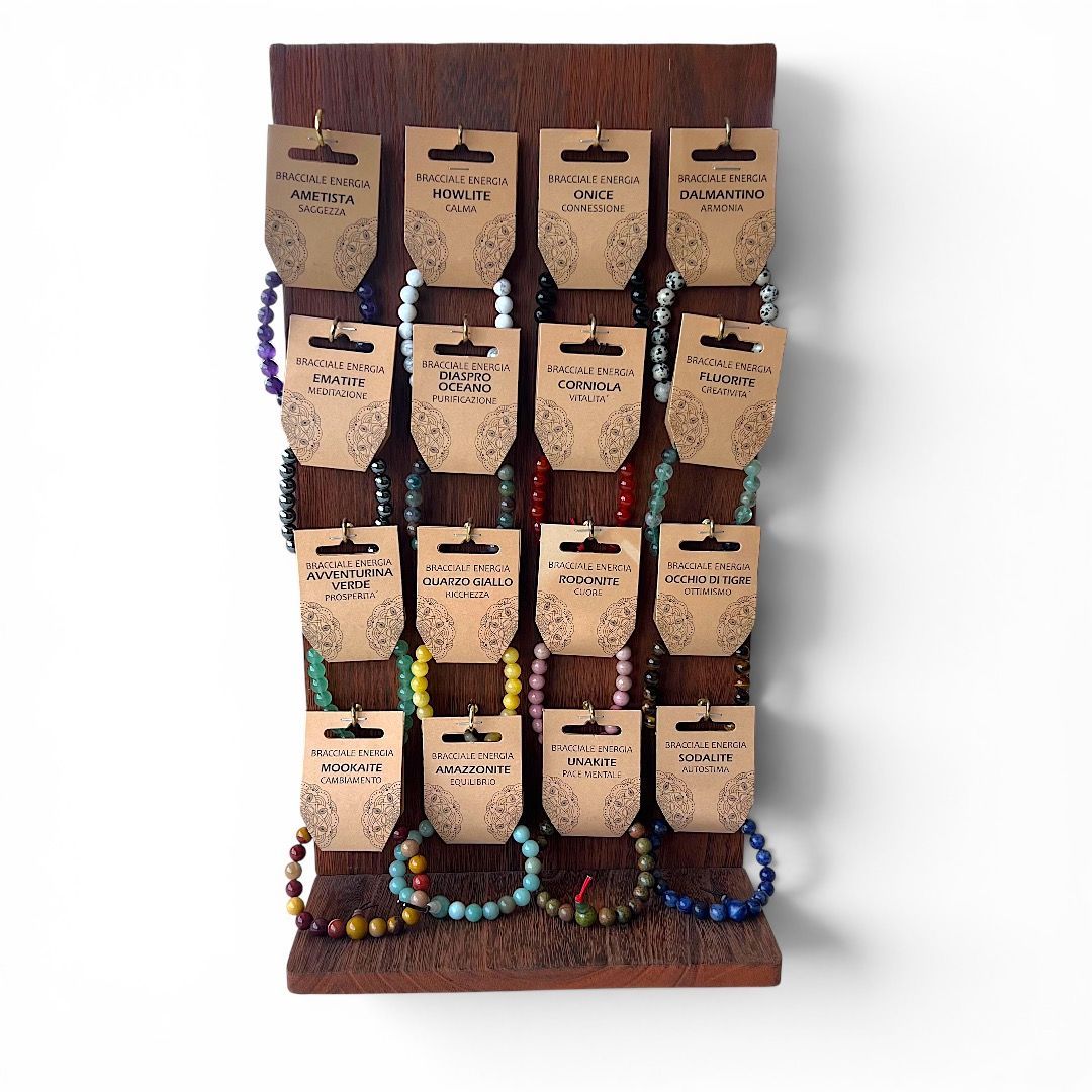 Espositore con 32 Bracciali Energia