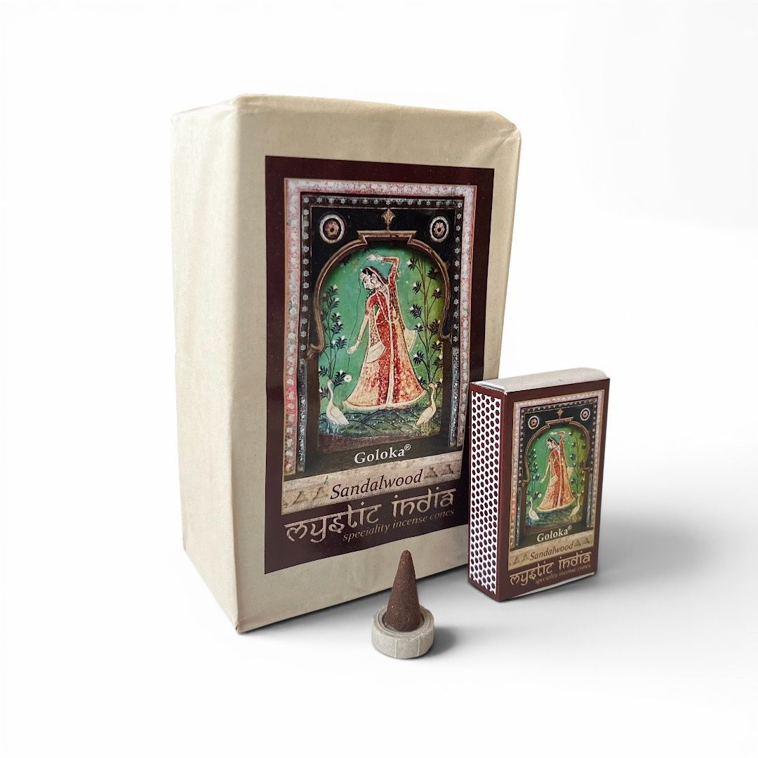 Incenso in coni Mystic India Goloka - Sandalo