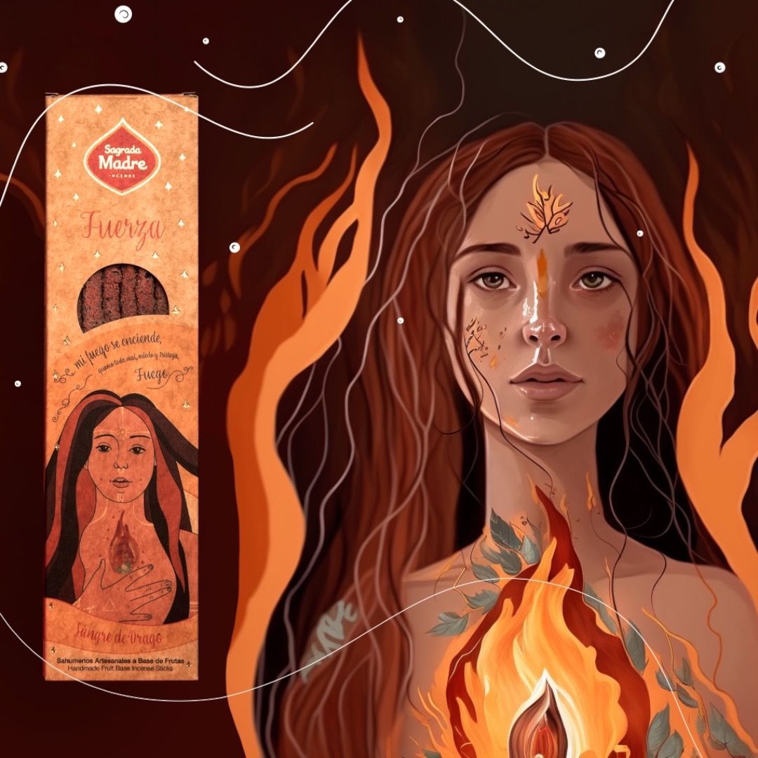 Incenso Stick 5 Elementi Sagrada Madre - Fuoco