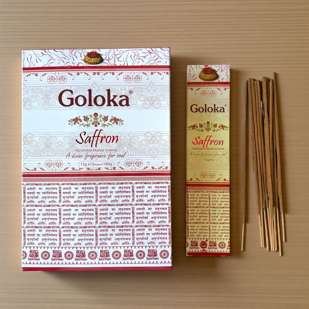 Incenso stick Premium Goloka - Zafferano