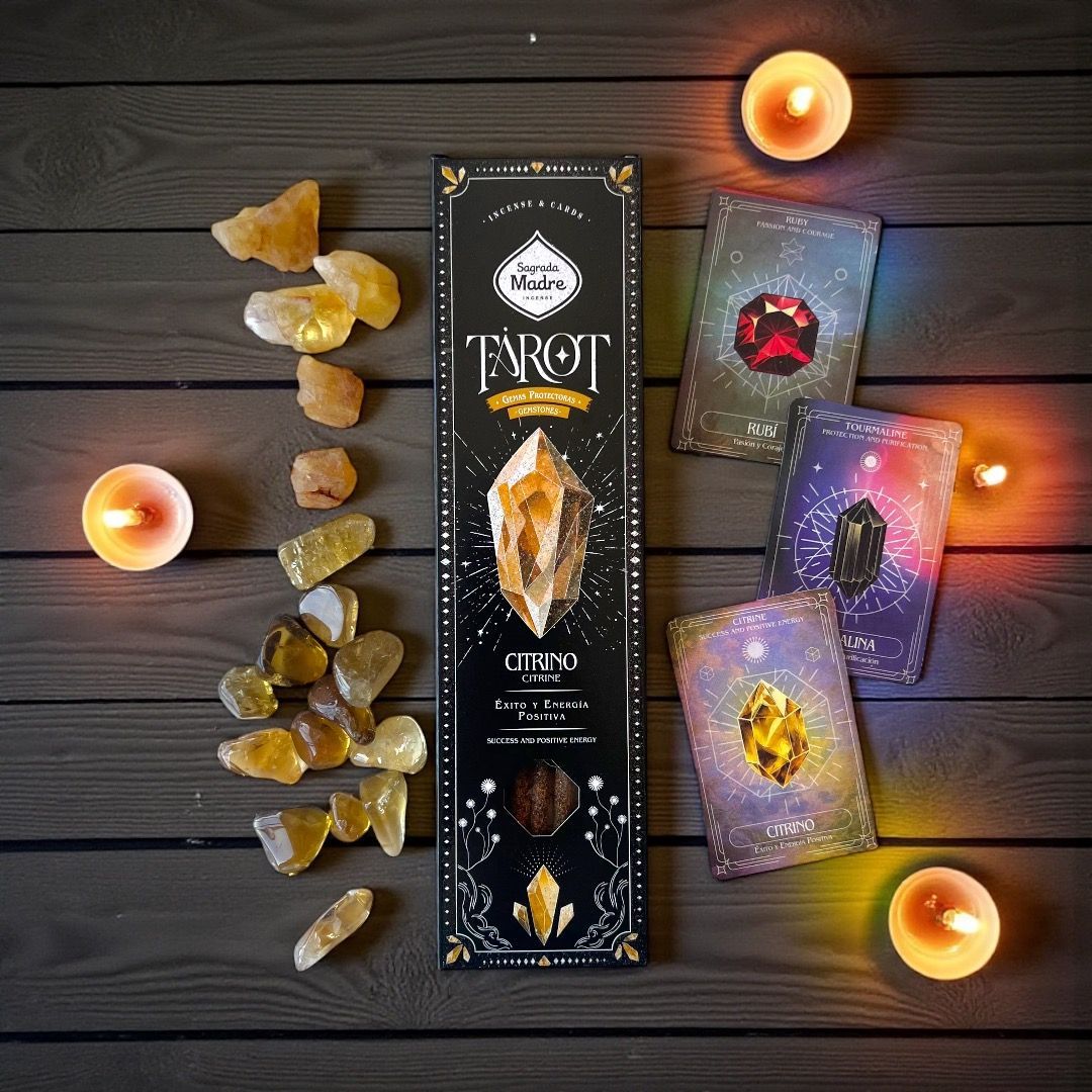 Incenso stick Tarot Gemas Sagrada Madre - Citrino (Arancia e Spezie)