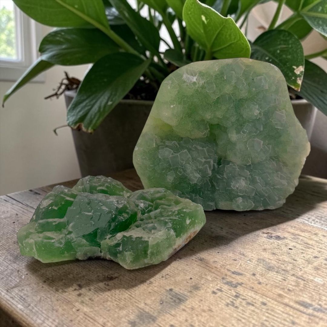 Drusa Fluorite Verde Maxi