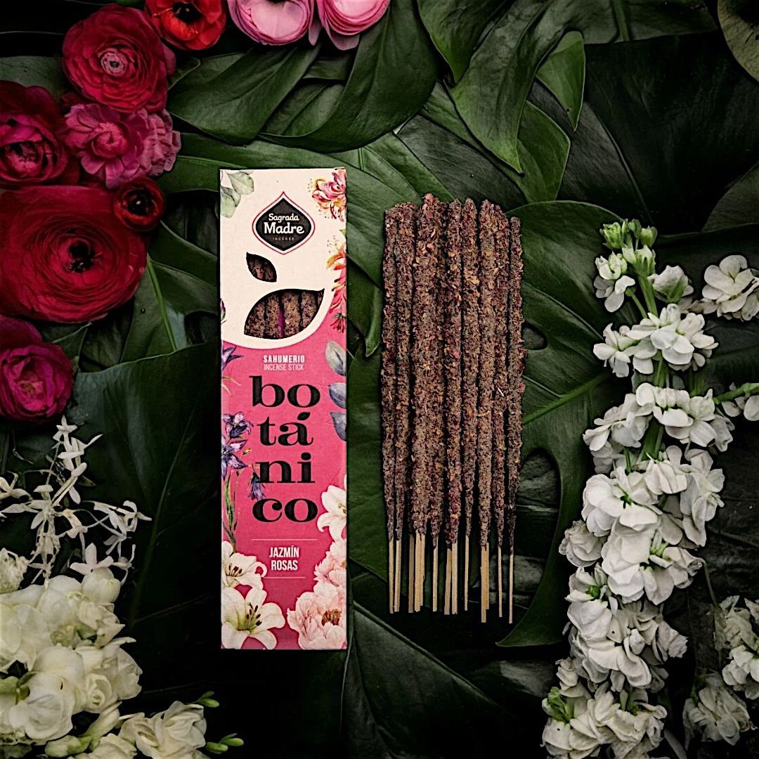 Incenso Stick Botanico Sagrada Madre - Gelsomino e Rosa