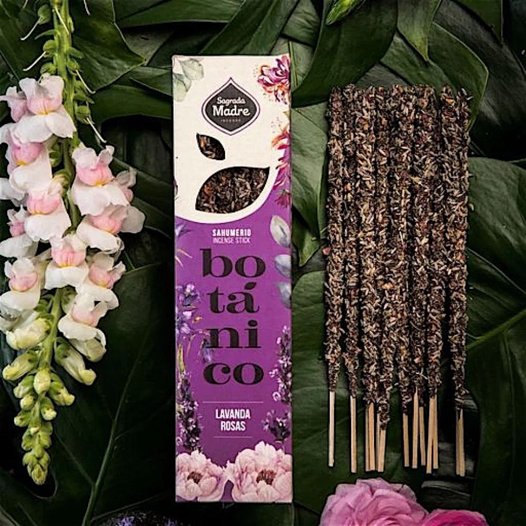 Incenso Stick Botanico Sagrada Madre - Lavanda e Rosa