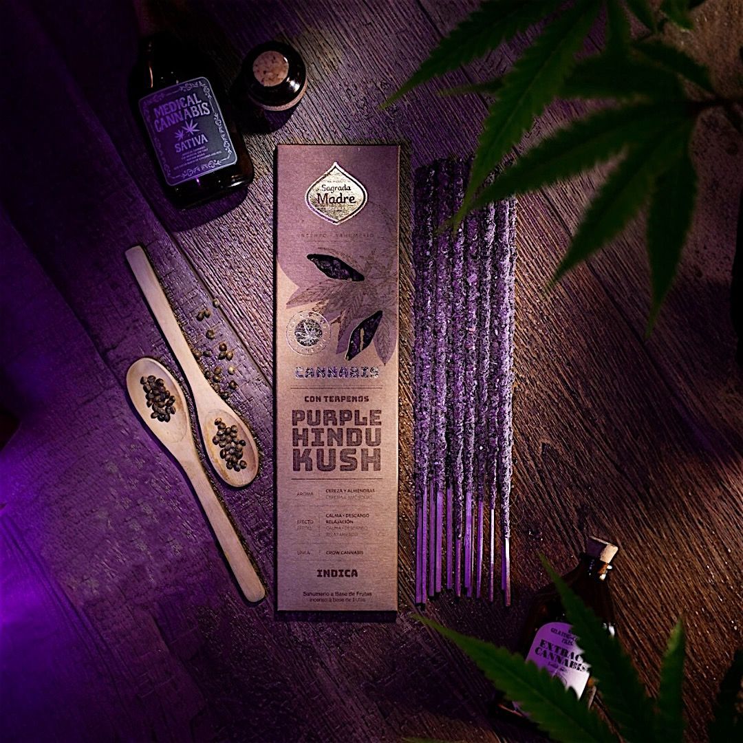 Incenso Stick Grow Cannabis Sagrada Madre - Purple Hindu Kush