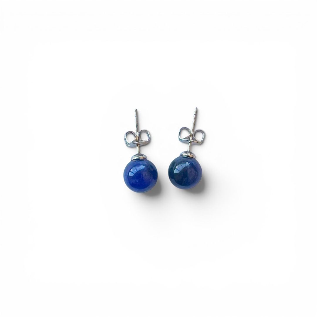 Orecchini Gemma Sfera Sodalite