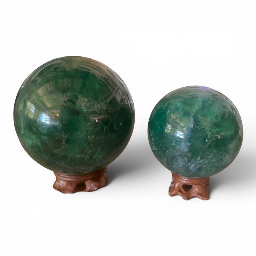 Sfera Maxi di Fluorite Verde