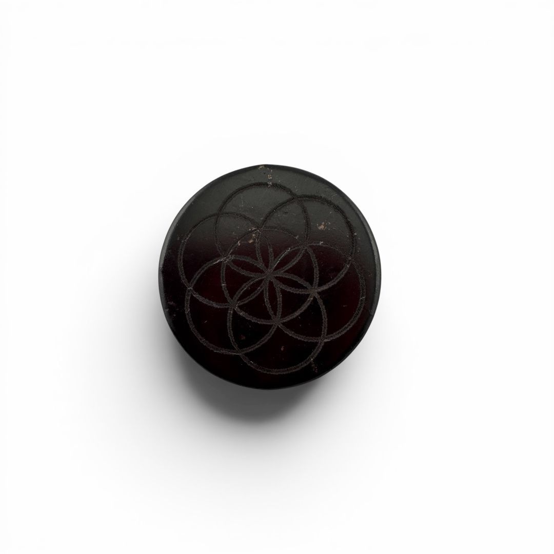 Piastra in Shungite Seme della Vita per Cellulare