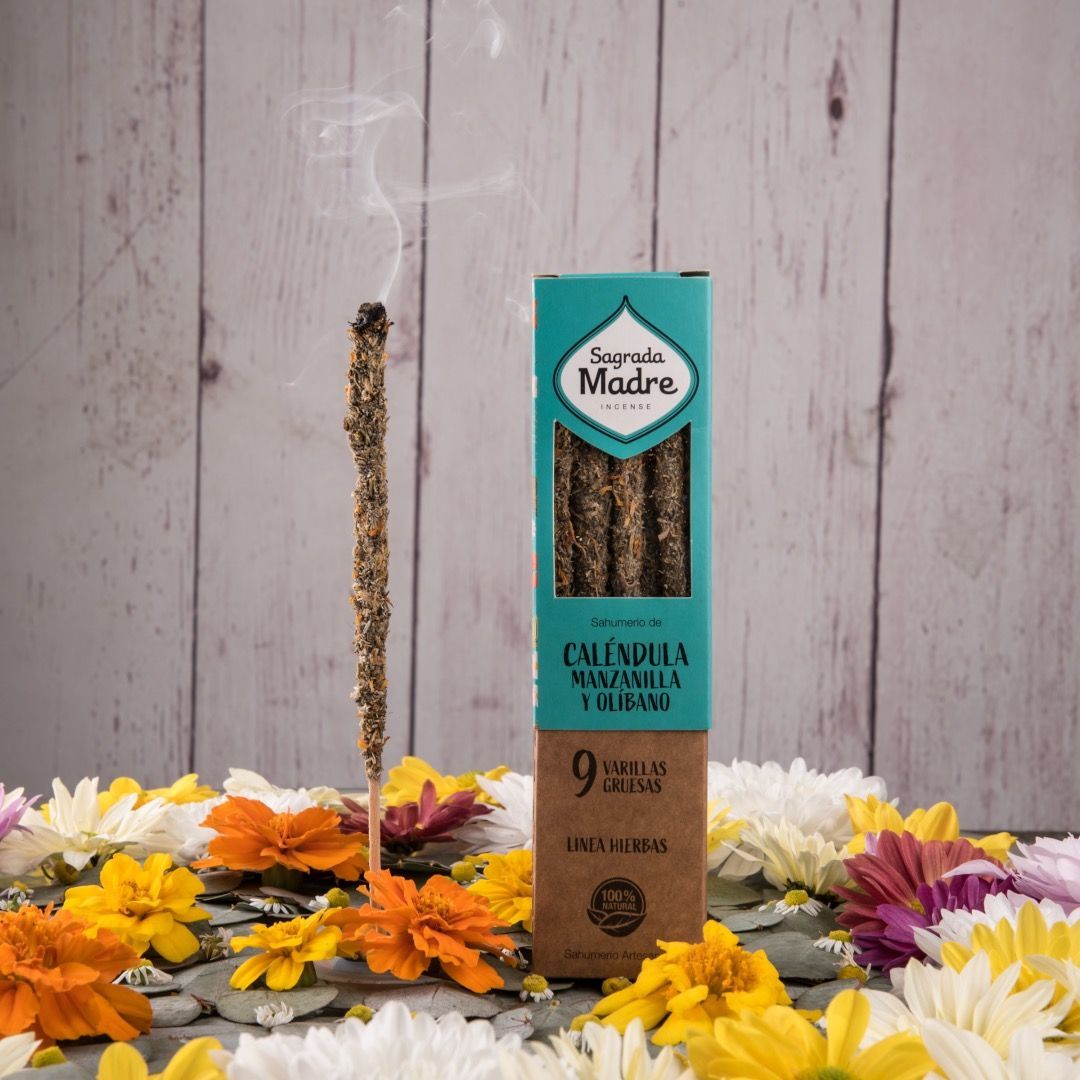 Incenso stick Hierbas Sagrada Madre - Calendula Camomilla e Olibano