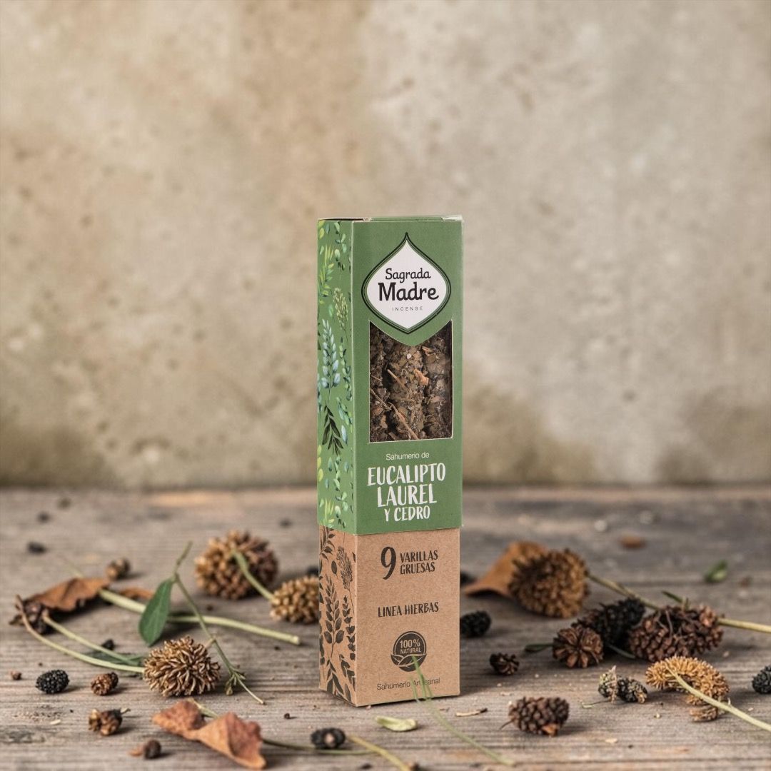Incenso stick Hierbas Sagrada Madre - Eucalipto Alloro e Cedro