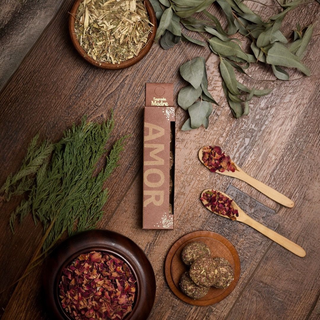 Incenso Bombita Herbal Sagrada Madre - Amore