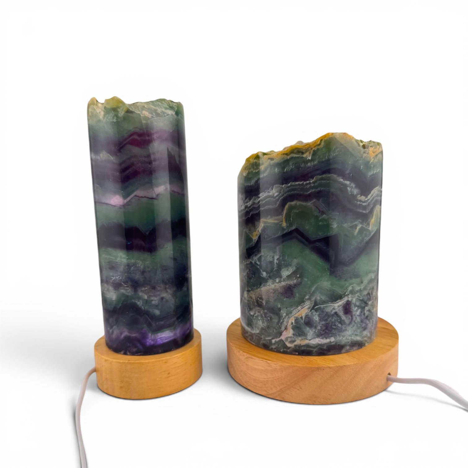 Lampada Cilindro Fluorite Arcobaleno su Base Led