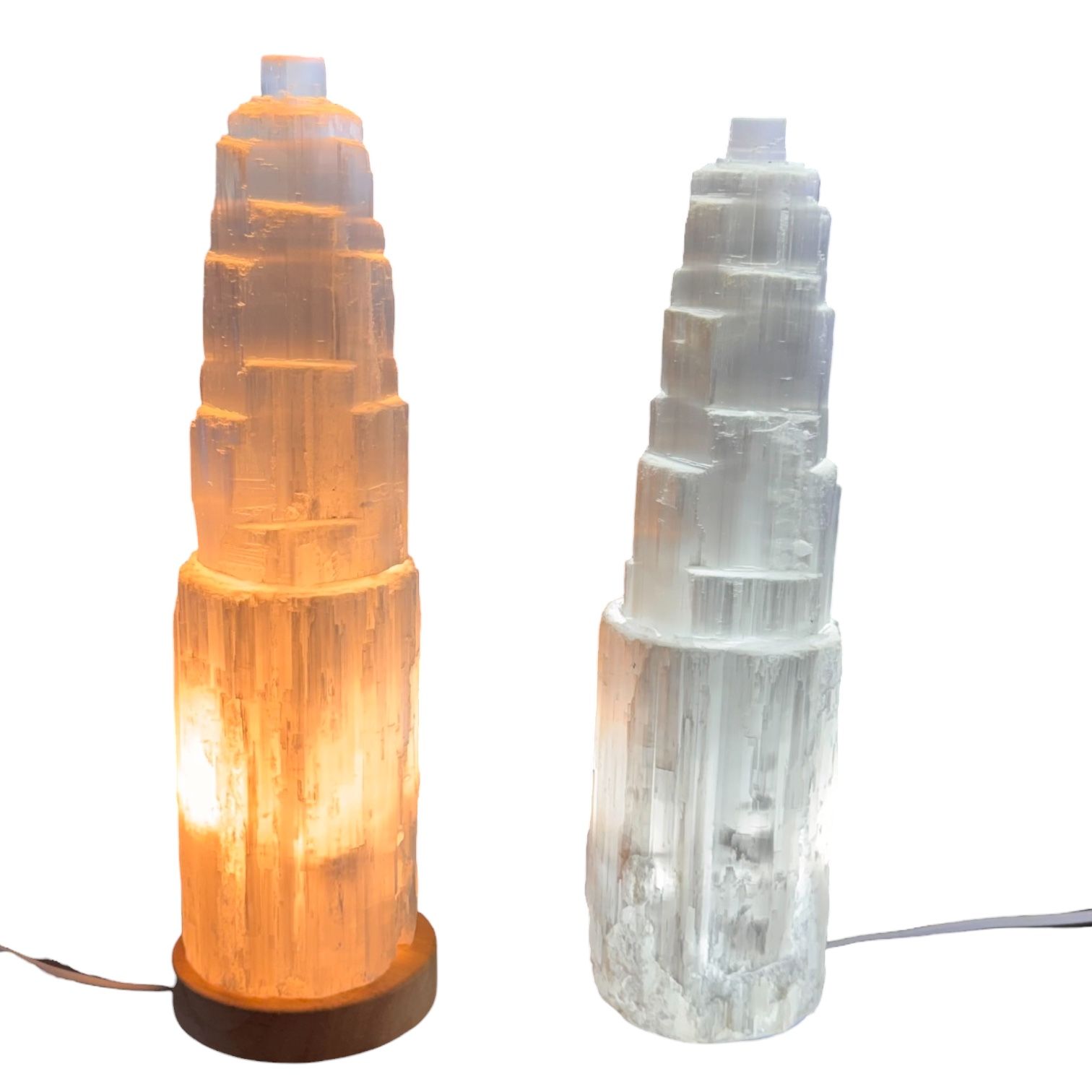 Lampada in Selenite Iceberg 35/40 cm