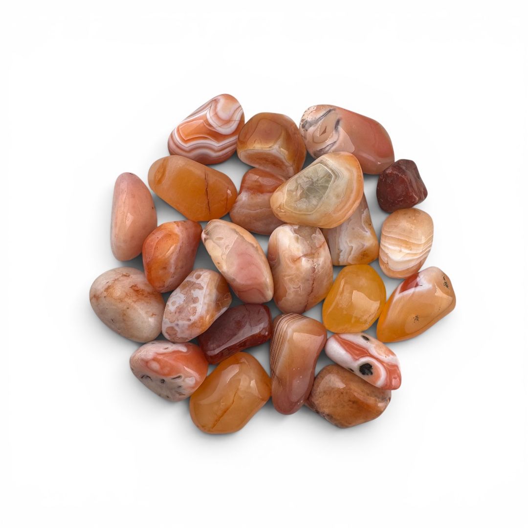 Pietre burattate Corniola Striata 100 g