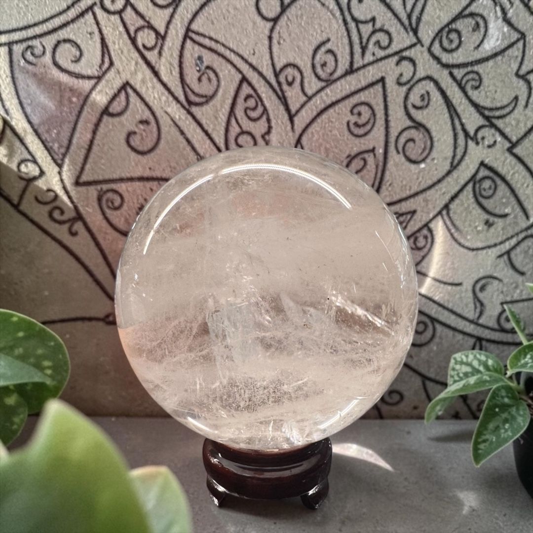 Sfera Maxi di Cristallo di Rocca 14 cm