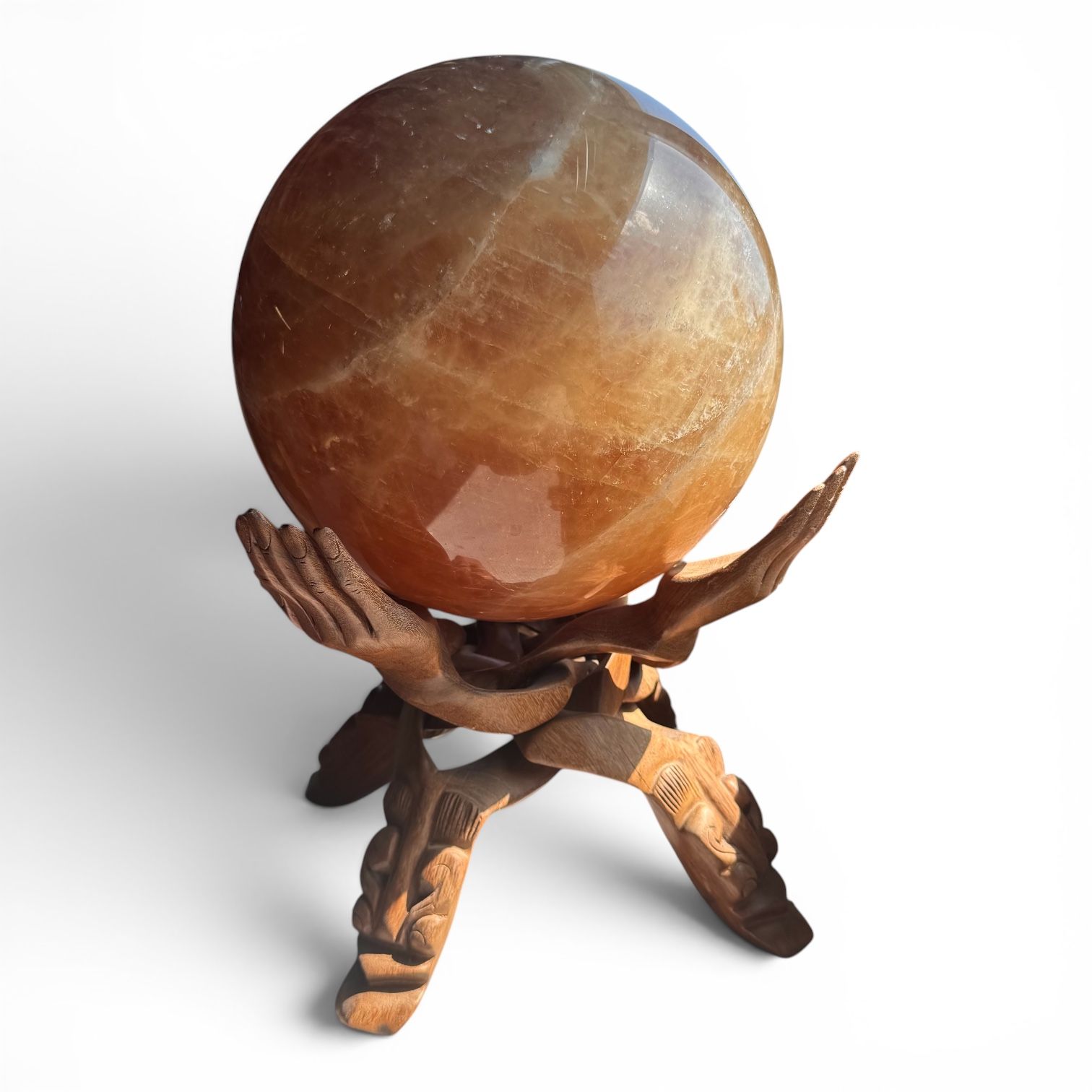 Sfera Master di Calcite Ambrata