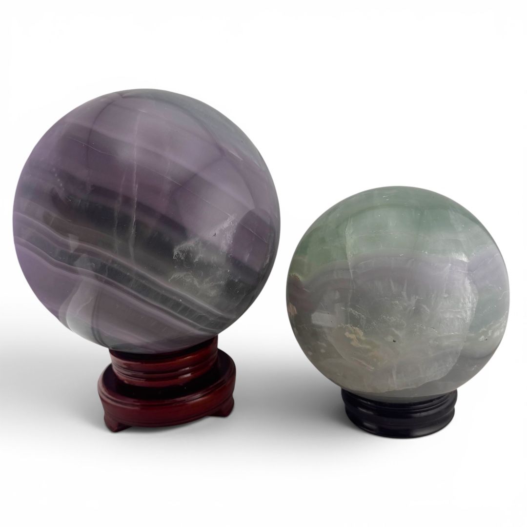 Sfera Maxi di Fluorite Lavanda