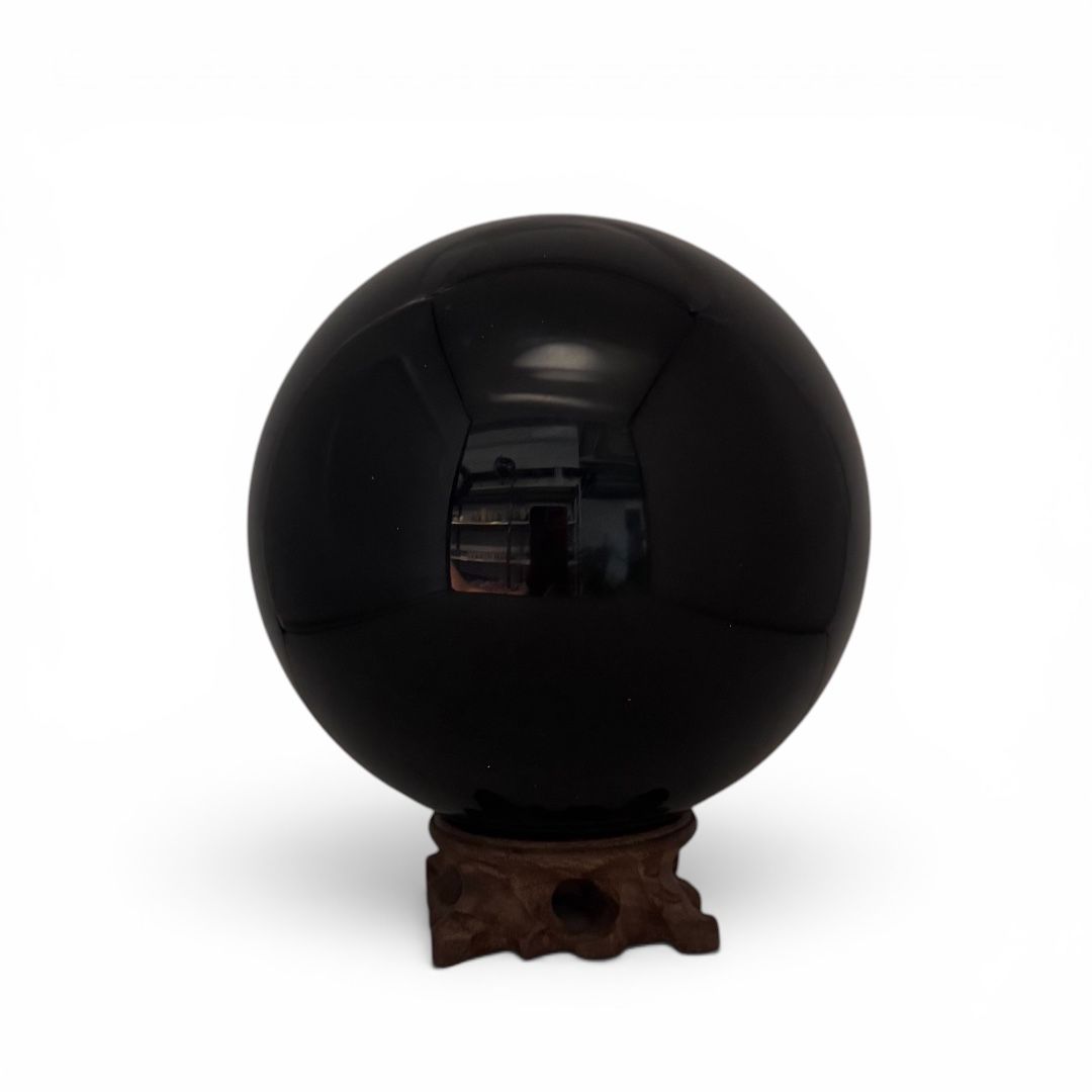 Sfera Maxi di Ossidiana Nera