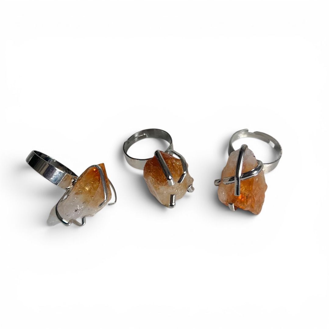 Anello Citrino Grezzo