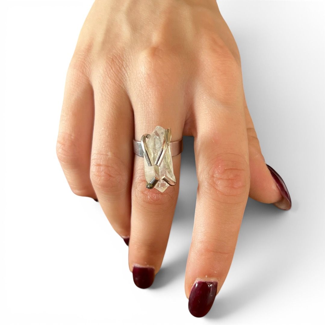 Anello Cristallo di Rocca Biterminato