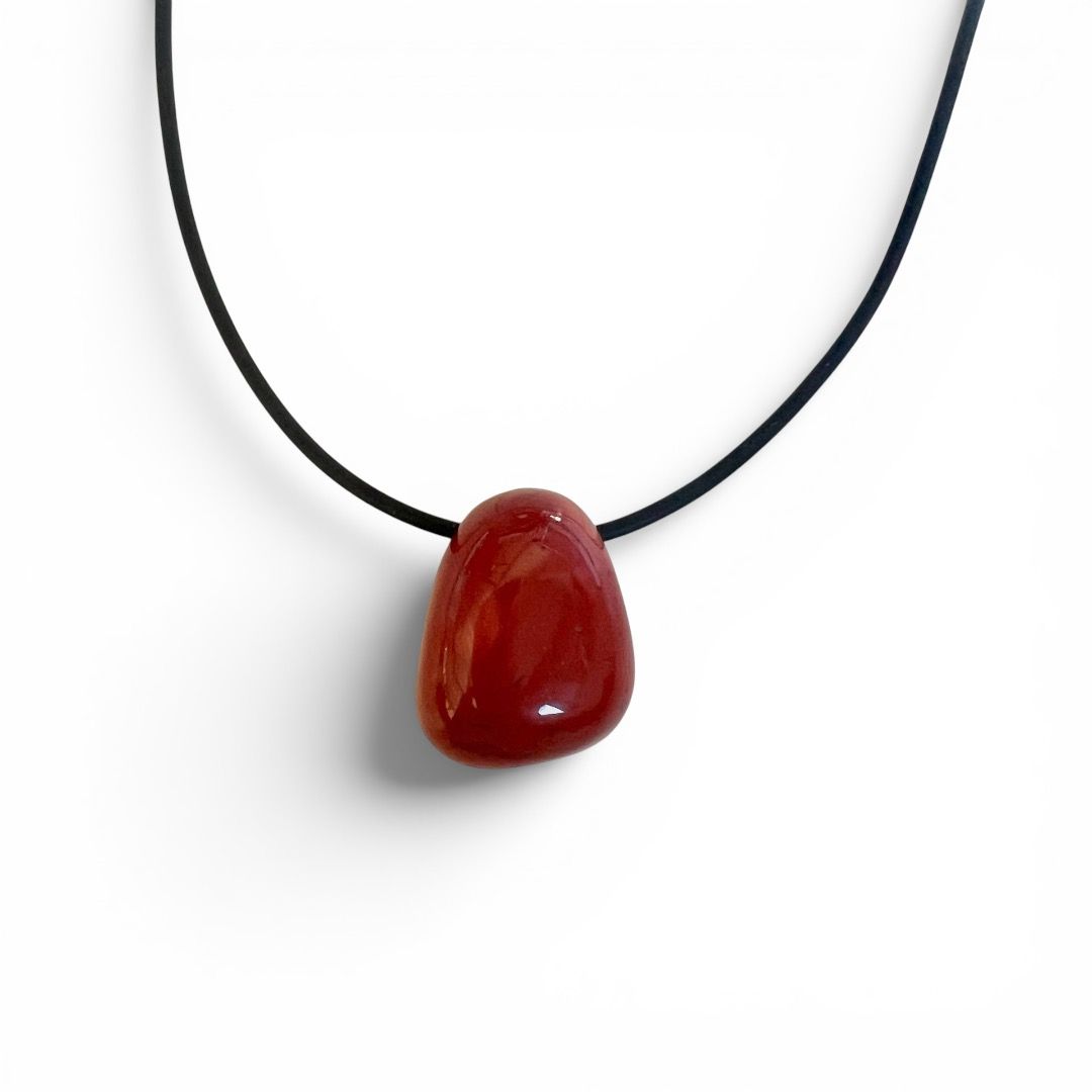 Pietra Burattata Forata Diaspro Rosso