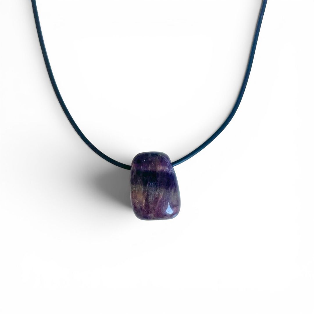 Pietra Burattata Forata Fluorite Arcobaleno