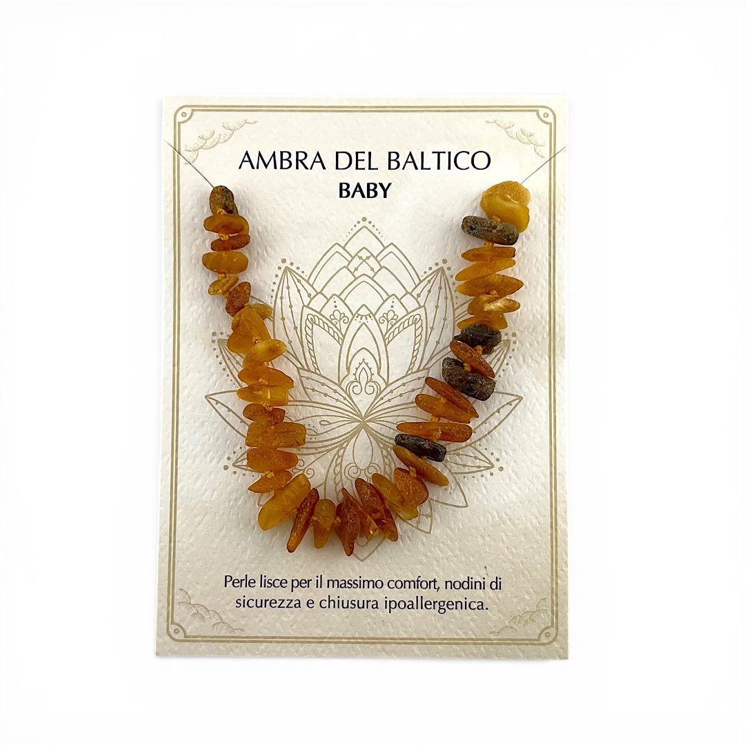 Collana Baby in Ambra - Schegge Naturali