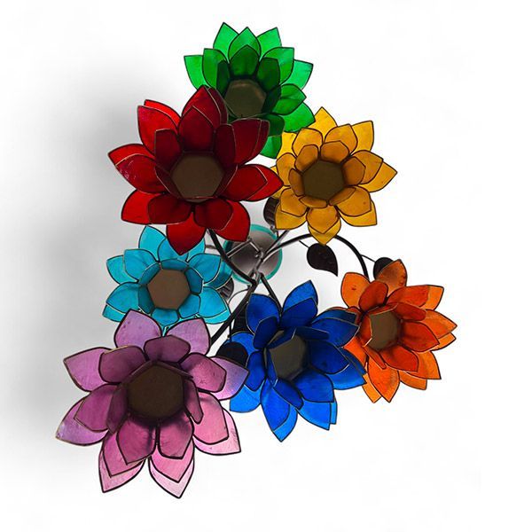 Albero della Vita con Portalumini Loto 7 Chakra