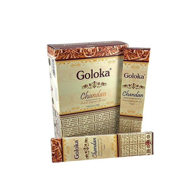 Incenso stick Premium Goloka - Chandan (Sandalo)