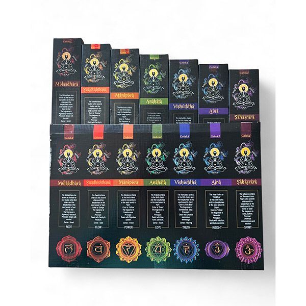 Set Incenso stick Goloka - 7 Chakra