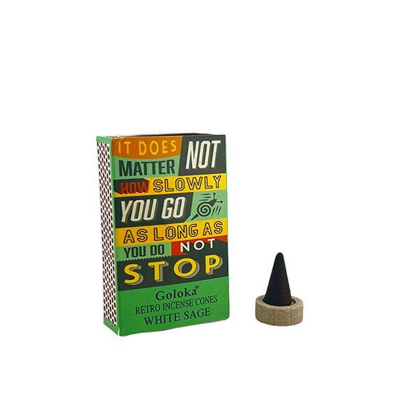 Incenso in coni Retrò Goloka - Salvia Bianca