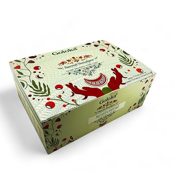 Espositore Sambrani Cup Goloka - Palo Santo e Salvia Bianca