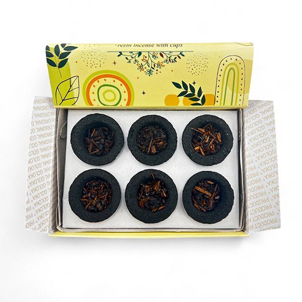 Sambrani Cup Goloka - Palo Santo e Salvia Bianca