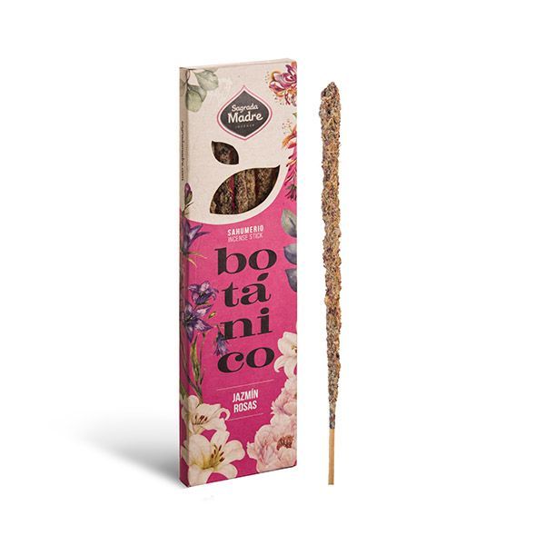 Incenso Stick Botanico Sagrada Madre - Gelsomino e Rosa